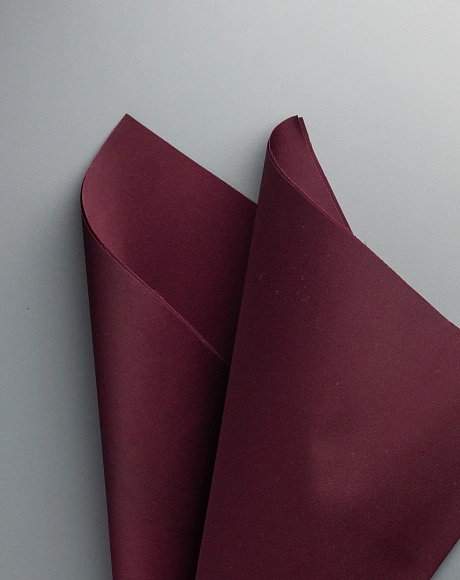 Обработанный шёлк  "Армани" пурпурный 50*50 см