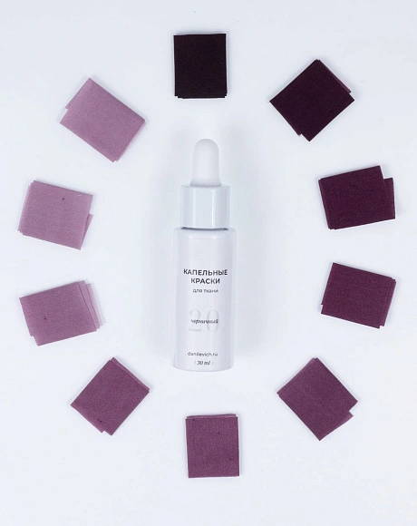 Черничный - Капельная краска для шёлковой флористики