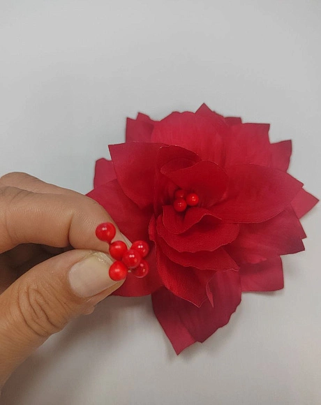 Красная сердцевина цветка