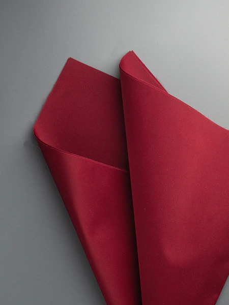 Обработанный шёлк  "Армани" винно-красный 50*50 см