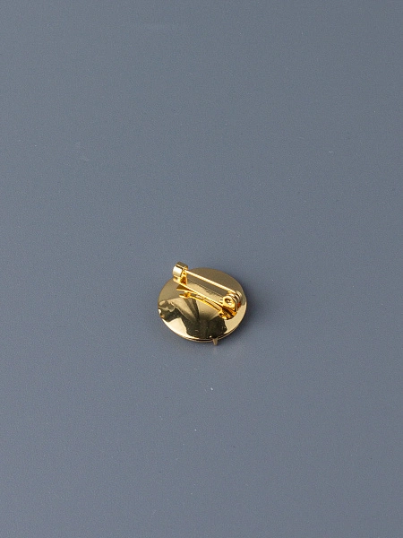 Основа для броши с сеткой 1,8 см, золото