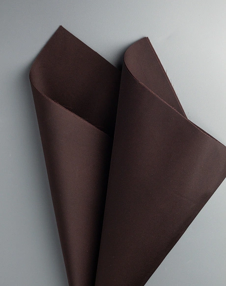 Обработанный шёлк  "Армани" горький шоколад 50*50 см