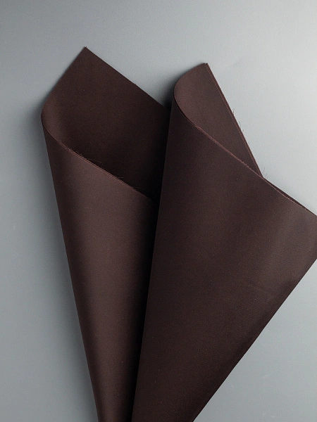 Обработанный шёлк  "Армани" горький шоколад 50*50 см