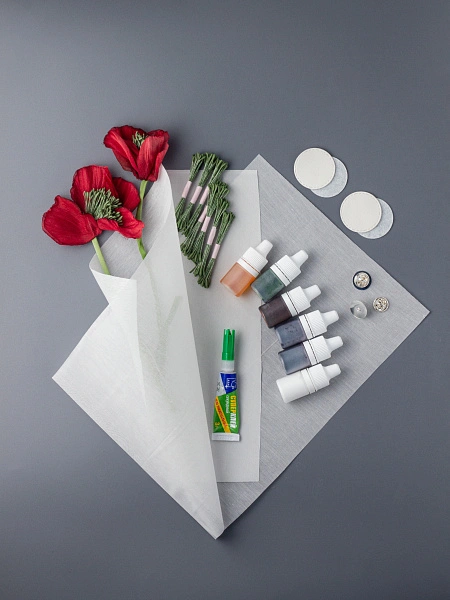 Набор для цветоделия "Красный мак"