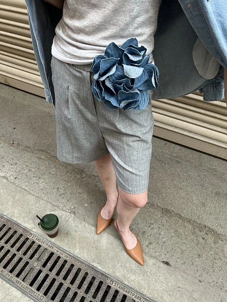 Цветок из Denim