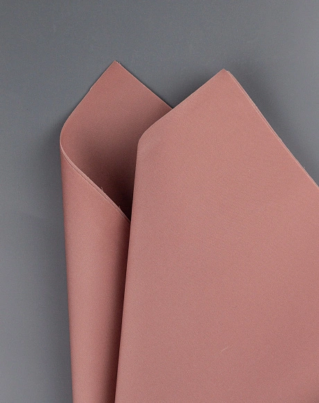 Обработанный шёлк  "Армани" тёмная пудра 50*50 см