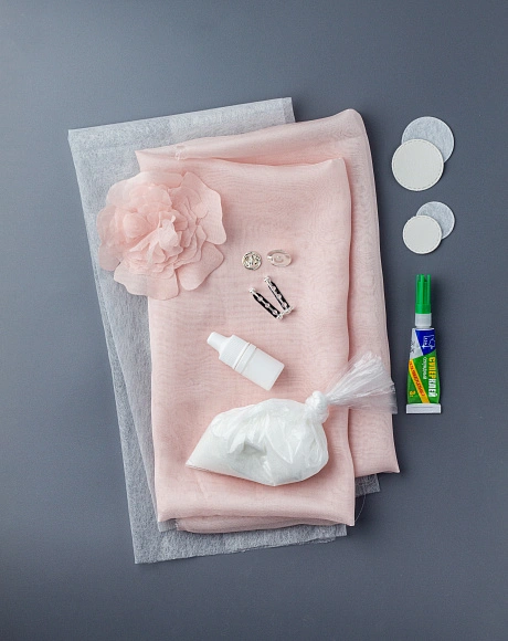 Набор для цветоделия "Цветы Элли" персиковый сахар